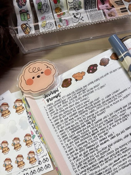 Acrylic Paper Journal Clip