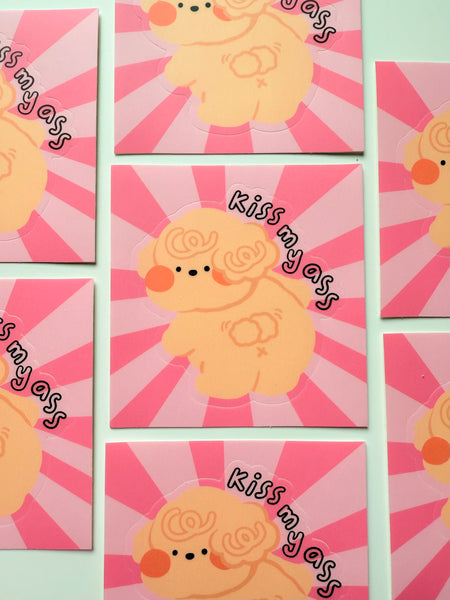 KMA Kiss my yeah ;P | Kiss cut Sticker