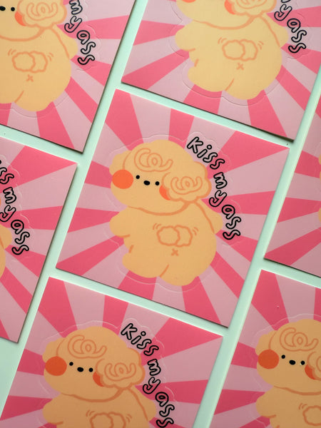 KMA Kiss my yeah ;P | Kiss cut Sticker