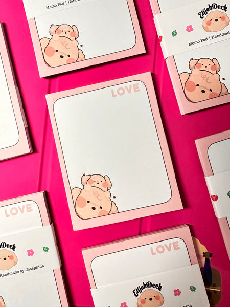 Love Elijah and Borie Memo Pad