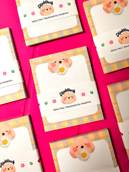 Purple ribbon Memo Pad