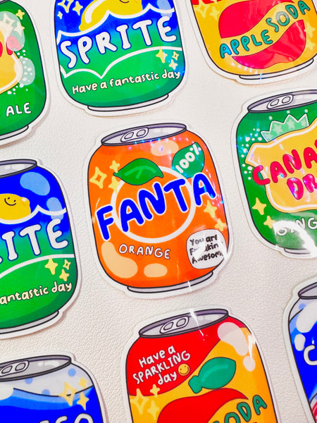 Fanta Orange Soda | Glossy Waterproof
