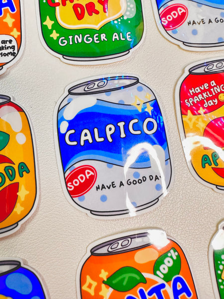 Calpico Soda | Glossy Waterproof Sticker