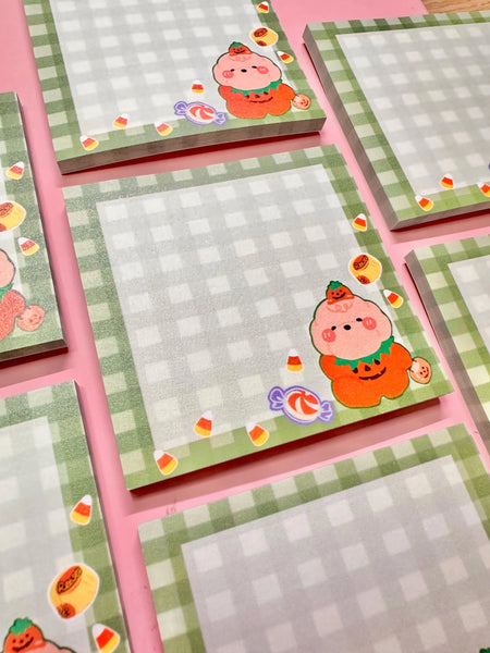 Halloween Pumpkin Post It, Memo pad, Sticky Note