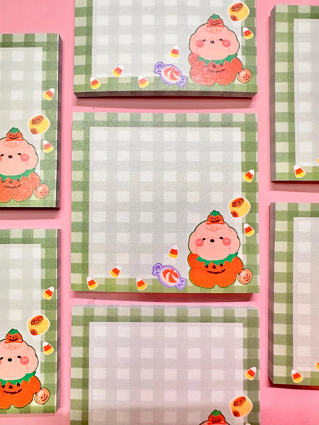 Halloween Pumpkin Post It, Memo pad, Sticky Note