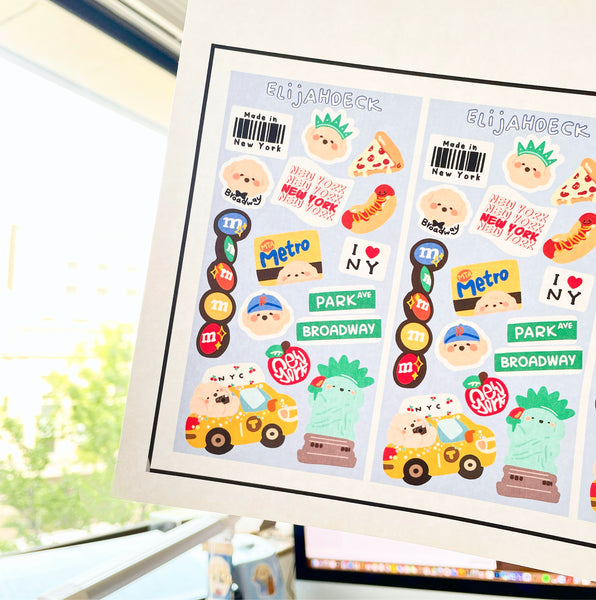 Hello New York City | Matte | Sticker Sheet