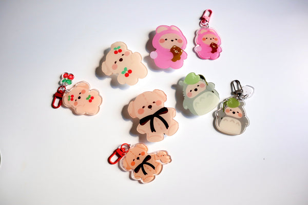 Cherry with mini cherry Keychain