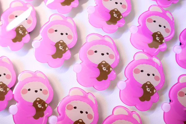 Pink Bear Phone Grip