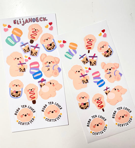 Attention! Boba Lover! | Matte | Sticker Sheet