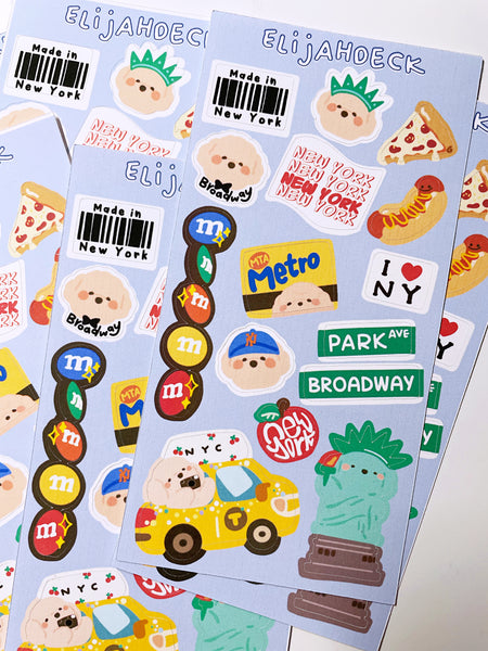 Hello New York City | Matte | Sticker Sheet