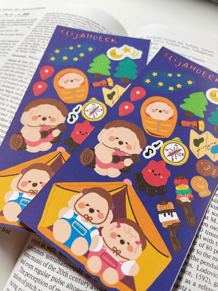 I love camping without planning | Matte | Sticker Sheet