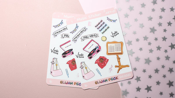 Music Sticker Sheet | Matte