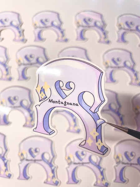 Cello Bridge | Cello Bridge Sticker, Instrumental Sticker | Glossy