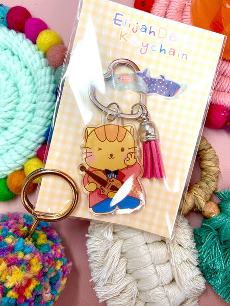 Cellist Elijah | Violinst Macroni | Acrylic Key Chain |