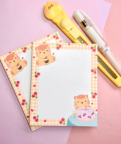 Cherry Cake | Macaroni Memo Pad | Note Pad