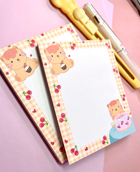 Cherry Cake | Macaroni Memo Pad | Note Pad