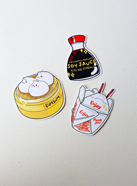 Soy Sauce Sticker | Asian Food Sticker | Glossy