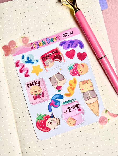 Korean Snack Sticker | Korean food Stickers, Premium Matte Sticker