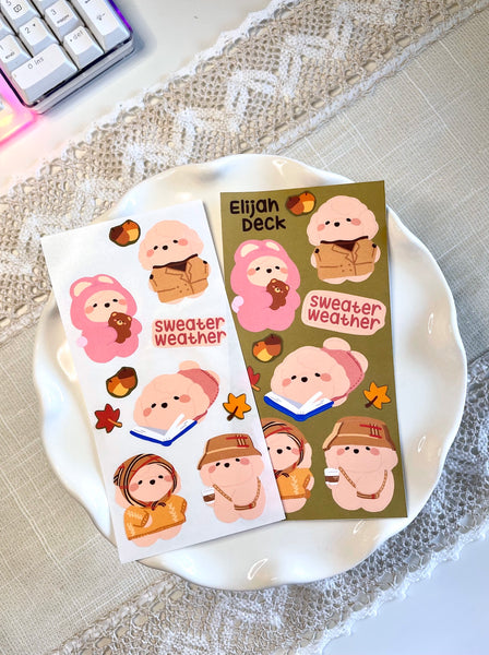 Sweater Weather has come - Autumn Collection - Sticker Sheet | Matte