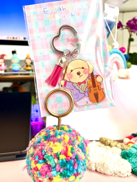 Cellist Elijah | Violinst Macroni | Acrylic Key Chain |