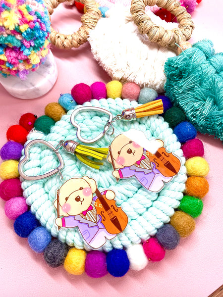 Cellist Elijah | Violinst Macroni | Acrylic Key Chain |