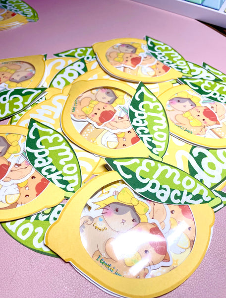 Lemon Collection | Lemon Sticker Pack of 3 | Glossy