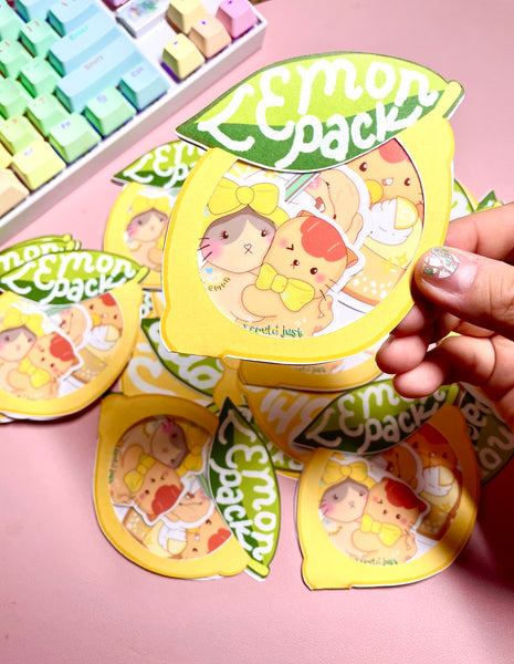 Lemon Collection | Lemon Sticker Pack of 3 | Glossy