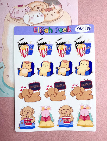 Movie | Netflix Sticker Sheet | Matte