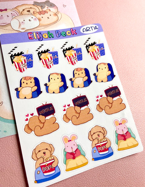 Movie | Netflix Sticker Sheet | Matte