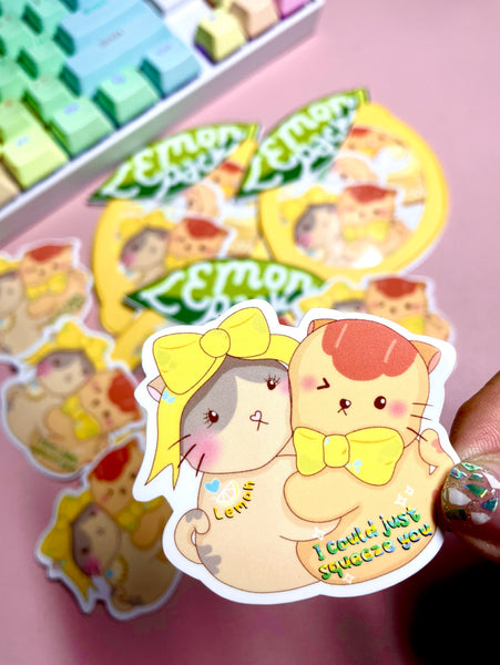 Lemon Collection | Lemon Sticker Pack of 3 | Glossy