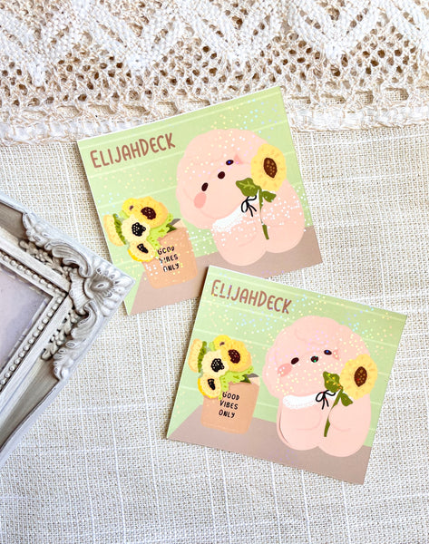 Good Vibes Only | Sunflower | Holographic