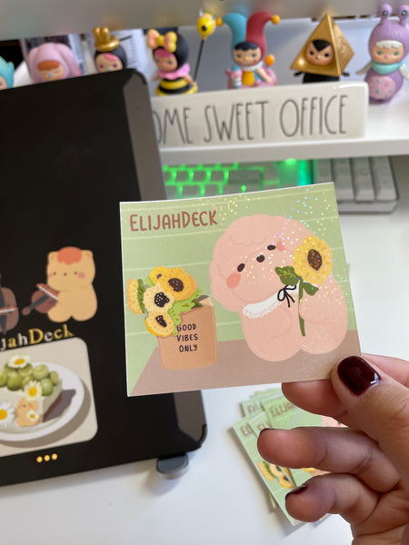 Good Vibes Only | Sunflower | Holographic