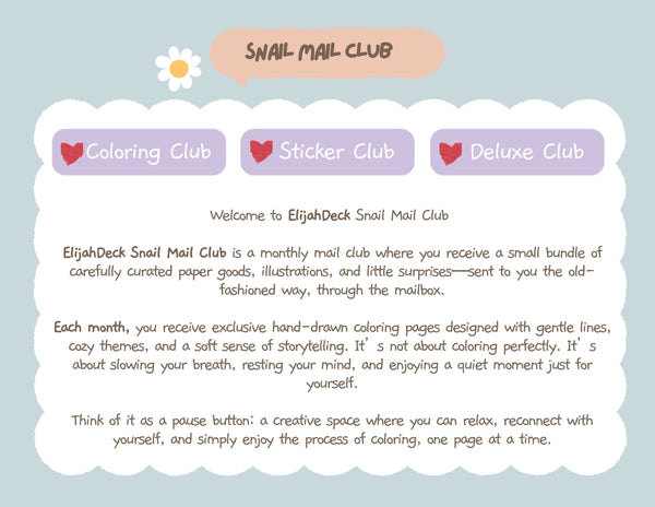 Snail Mail Club (US ONLY)