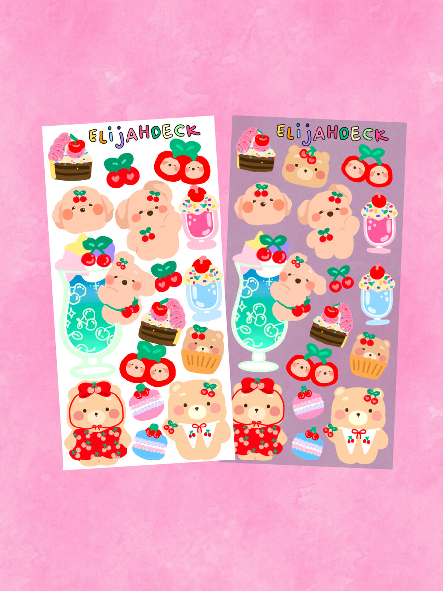 Cherry Sticker Sheet – ElijahDeck