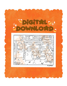 Digital Download | Halloween Coloring