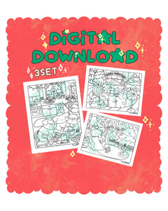 Digital Download | Christmas Coloring Set 3