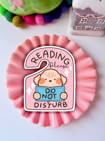 Reading, Please Do Not Disturb | Matte Waterproof