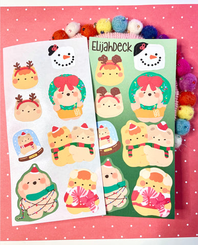 Christmas Decoration Sticker Sheet | Matte