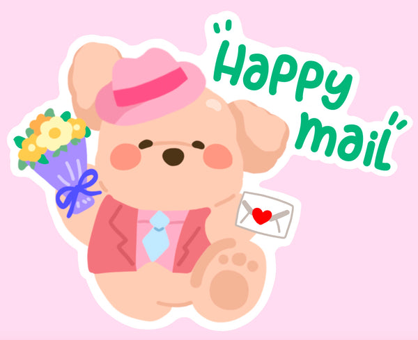 [12pcs] Happy Mail Sticker | Matte