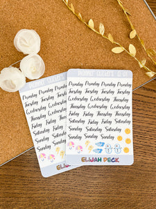 Date Planner Sticker | Matte