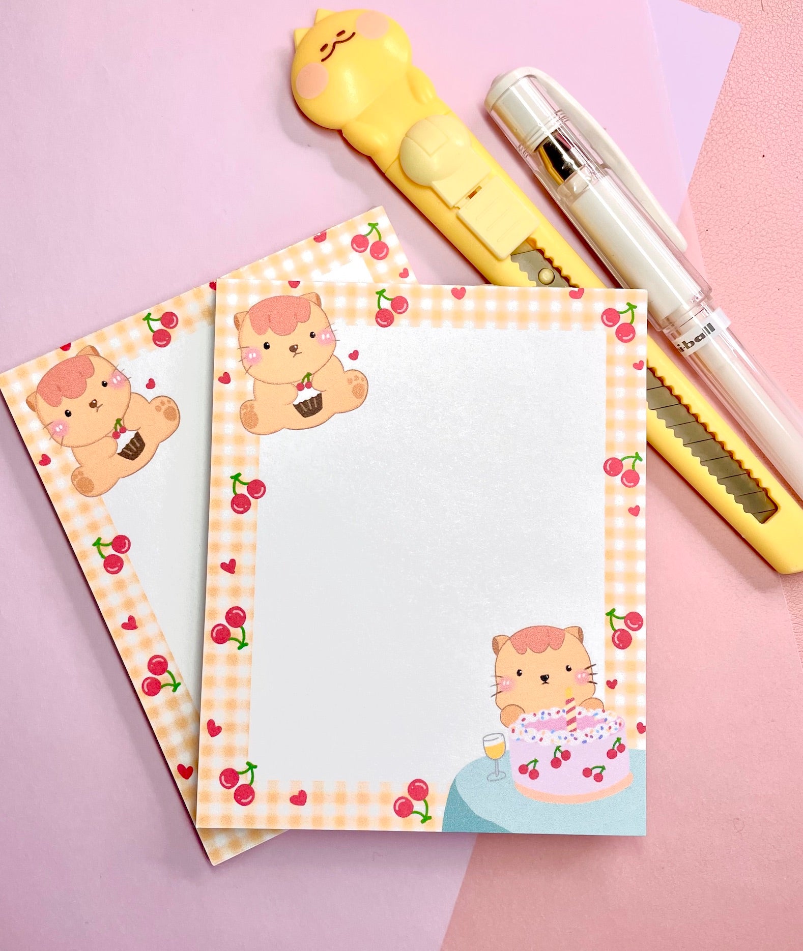 Cherry Cake | Macaroni Memo Pad | Note Pad