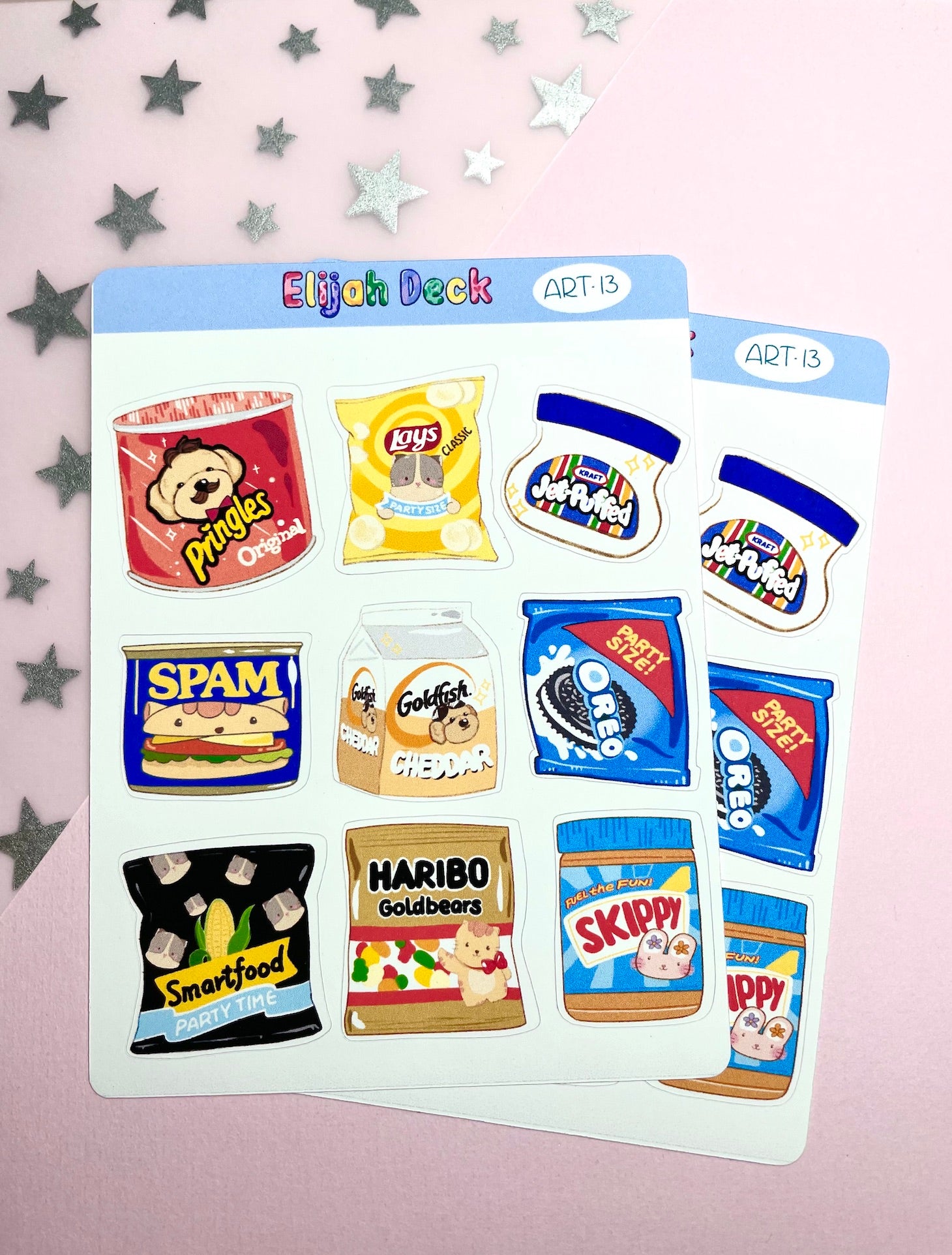 Snack Stickers| Art13 | Matte – ElijahDeck