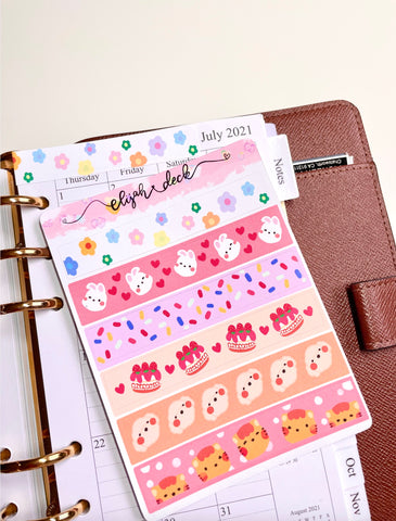 Washi Sticker Sheets | Matte